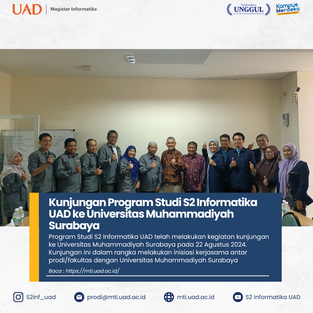Kunjungan Program Studi S2 Informatika UAD ke Universitas Muhammadiyah ...